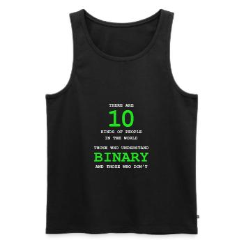 Programmierer Coder Software Entwickler - Männer Premium Bio Tank Top - Schwarz - Vorne - Michal (187cm)