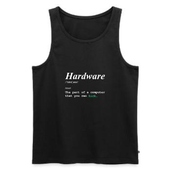 Programmer Coder Software Developer - Men's Premium Organic Tank Top - black - Front - Michal (187cm)