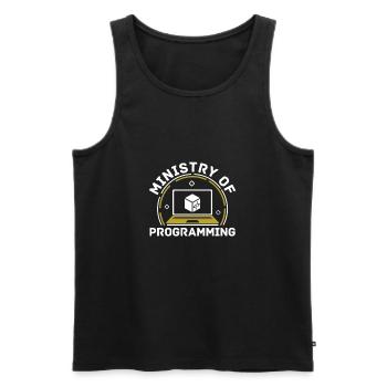 Programmierer Coder Software Entwickler - Männer Premium Bio Tank Top - Schwarz - Vorne - Michal (187cm)
