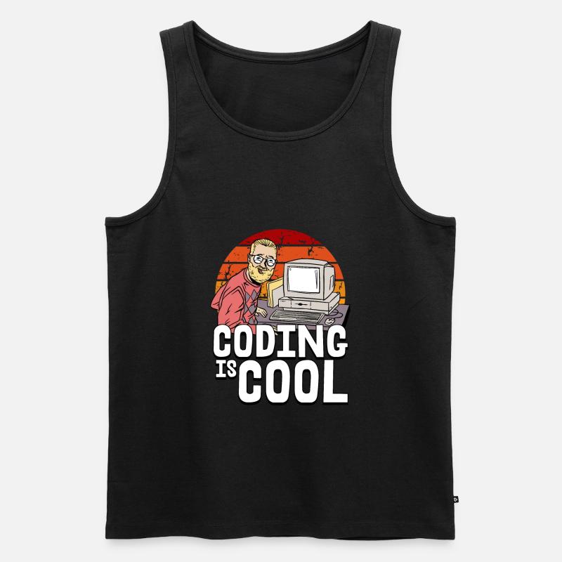 Programmierer Coder Software Entwickler - Männer Premium Bio Tank Top - Schwarz