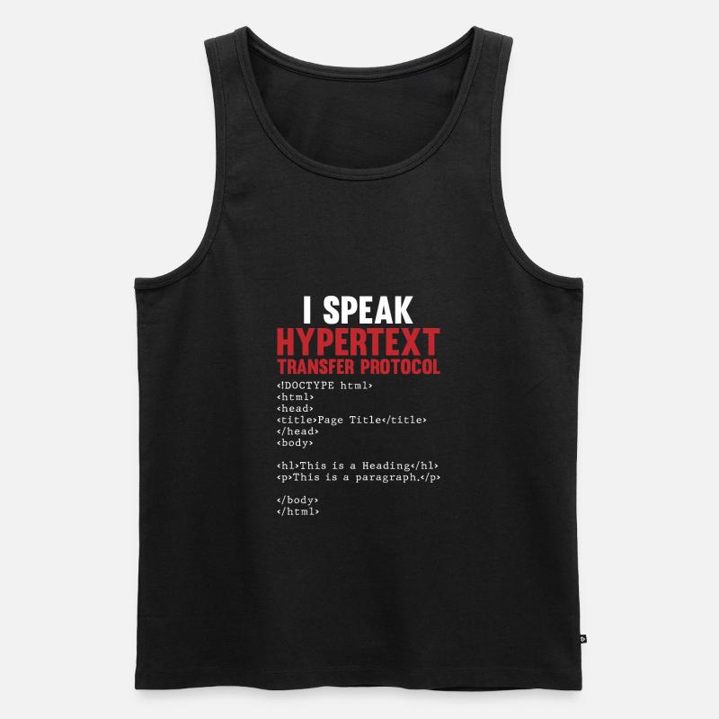 Programmer Coder Software Developer - Men's Premium Organic Tank Top - black