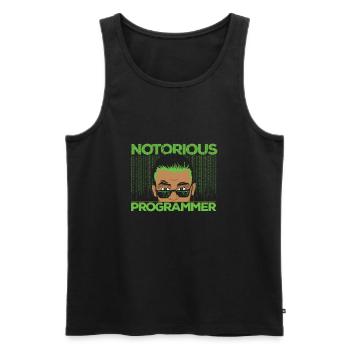 Programmierer Coder Software Entwickler - Männer Premium Bio Tank Top - Schwarz - Vorne - Michal (187cm)