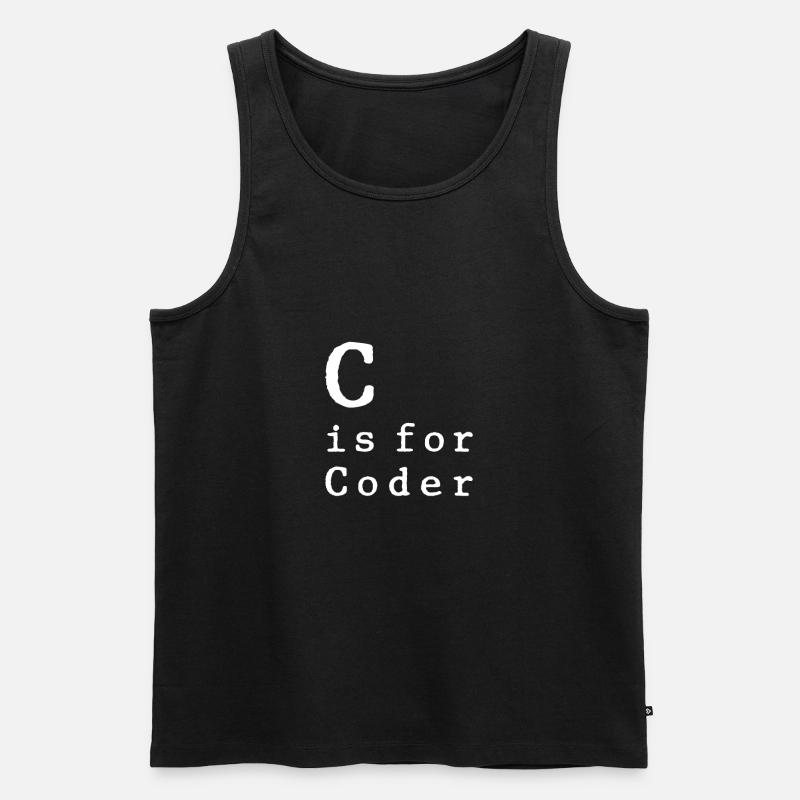 Programmer Coder Software Developer - Men's Premium Organic Tank Top - black