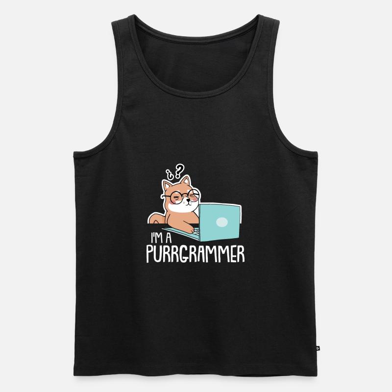 Programmierer Coder Software Entwickler - Männer Premium Bio Tank Top - Schwarz