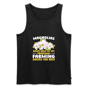 Farmer Farmer Agriculture - Men's Premium Organic Tank Top - black - Front - Michal (187cm)