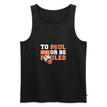 Basketball Basketballer - Männer Premium Bio Tank Top - Schwarz - Vorne - Michal (187cm)
