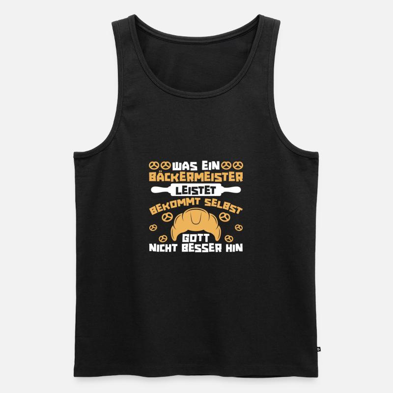 Bäcker Backen Konditor - Männer Premium Bio Tank Top - Schwarz