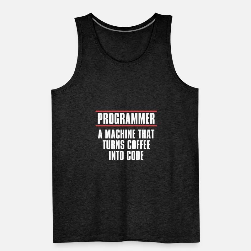 Programmeur Coder Développeur de logiciels Débardeur bio Premium Homme