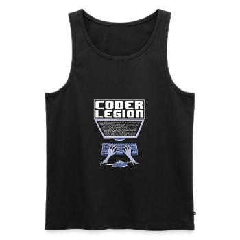 Programmierer Coder Software Entwickler - Männer Premium Bio Tank Top - Schwarz - Vorne - Michal (187cm)
