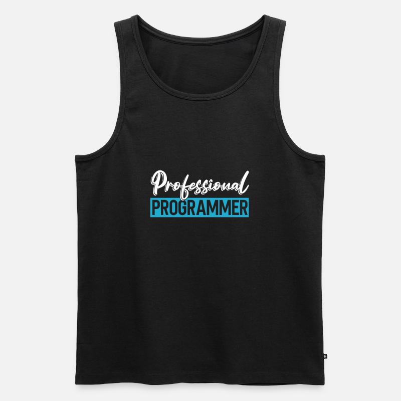 Programmer Coder Software Developer - Men's Premium Organic Tank Top - black