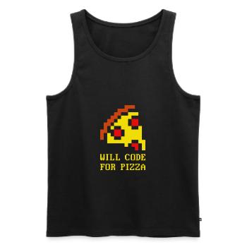 Programmierer Coder Software Entwickler - Männer Premium Bio Tank Top - Schwarz - Vorne - Michal (187cm)