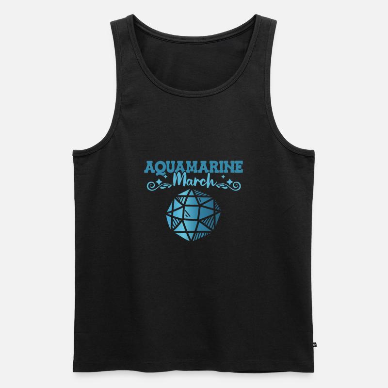 Edelsteine - Männer Premium Bio Tank Top - Schwarz