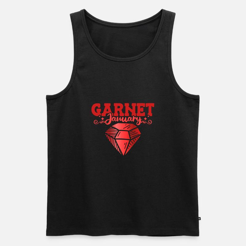 Edelsteine - Männer Premium Bio Tank Top - Schwarz