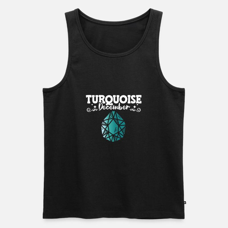 Edelsteine - Männer Premium Bio Tank Top - Schwarz