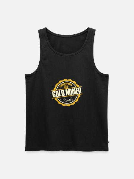 Gold Mining Gold Mine - Men's Premium Organic Tank Top - black