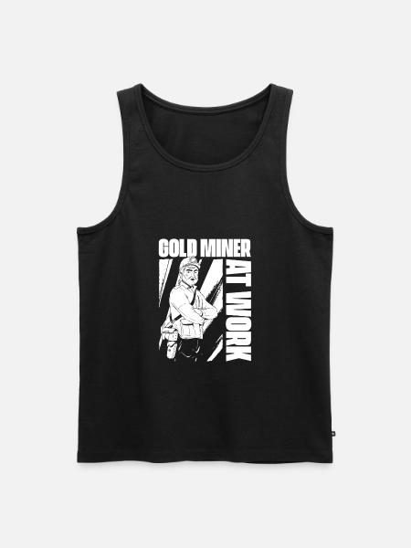 Gold Mining Gold Mine - Men's Premium Organic Tank Top - black