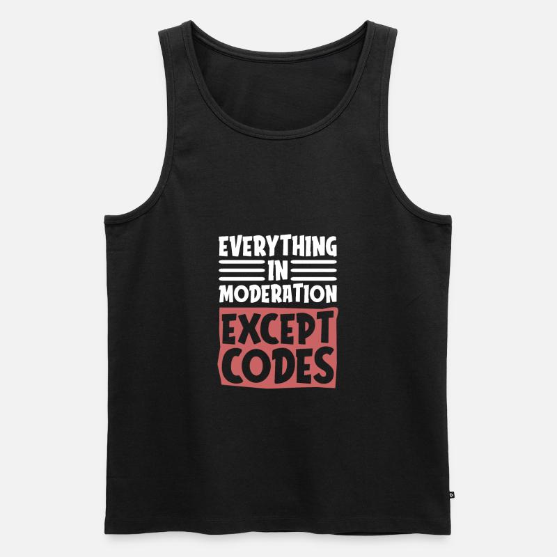 Programmer Coder Software Developer - Men's Premium Organic Tank Top - black