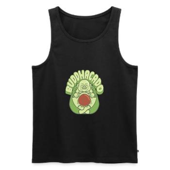 Buddha Buddhist Buddhismus - Männer Premium Bio Tank Top - Schwarz - Vorne - AI Model Male 178 light (178cm)