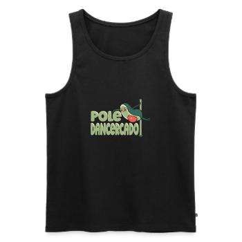 Pole Dancing Pole Fitness - Men's Premium Organic Tank Top - black - Front - AI Model Male 178 light (178cm)