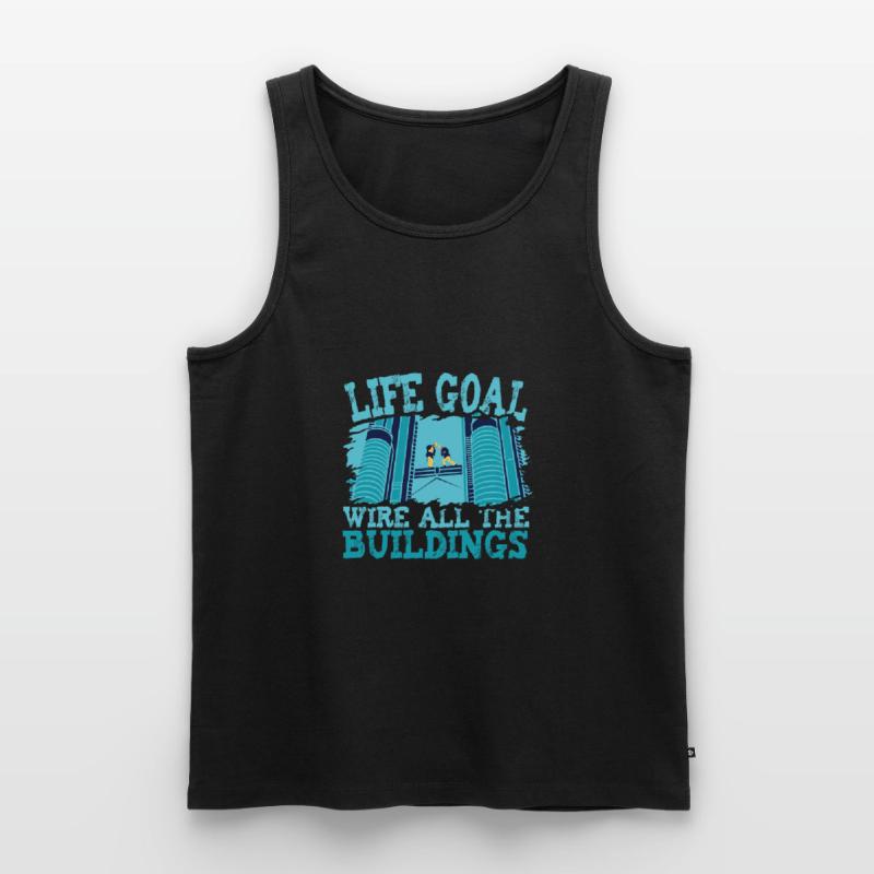 Electrician Electrical Engineer Electronics Technician Men's Premium Organic Tank Top