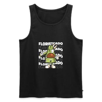 Fleuriste Fleuriste - Débardeur bio Premium Homme - noir - Devant - Michal (187cm)