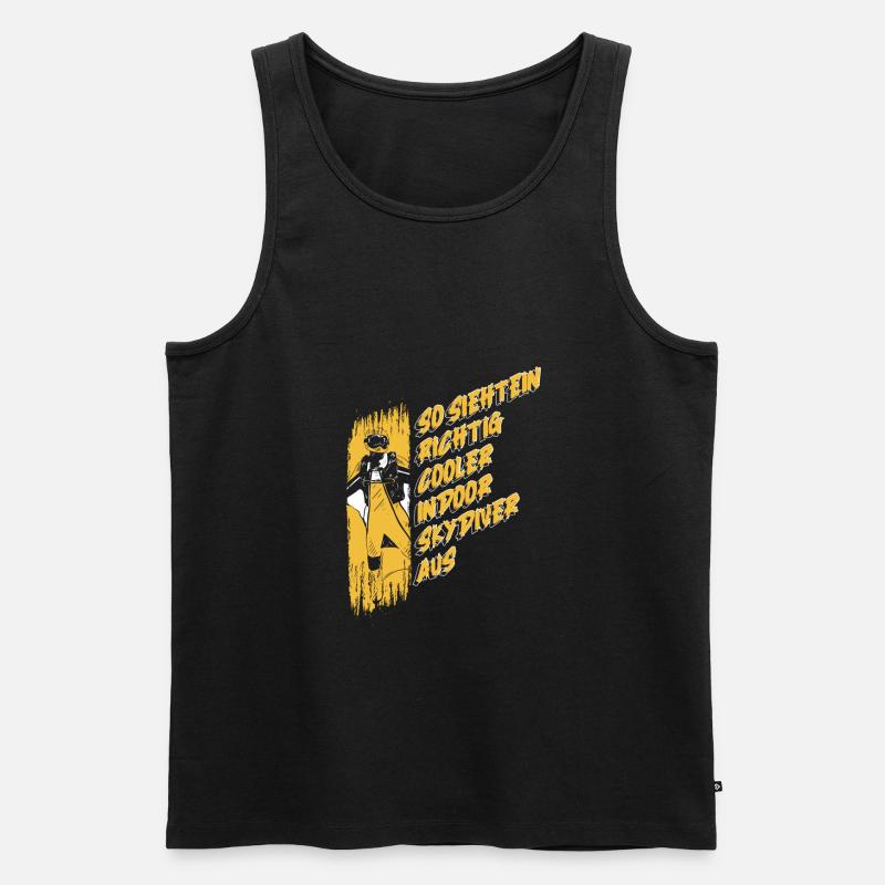 Indoor-Skydiving - Männer Premium Bio Tank Top - Schwarz