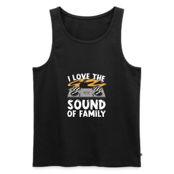 Tontechniker Sound Audio Engineer - Männer Premium Bio Tank Top - Schwarz - Vorne - Michal (187cm)