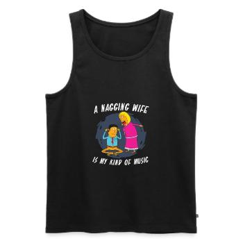 Tontechniker Sound Audio Engineer - Männer Premium Bio Tank Top - Schwarz - Vorne - Michal (187cm)