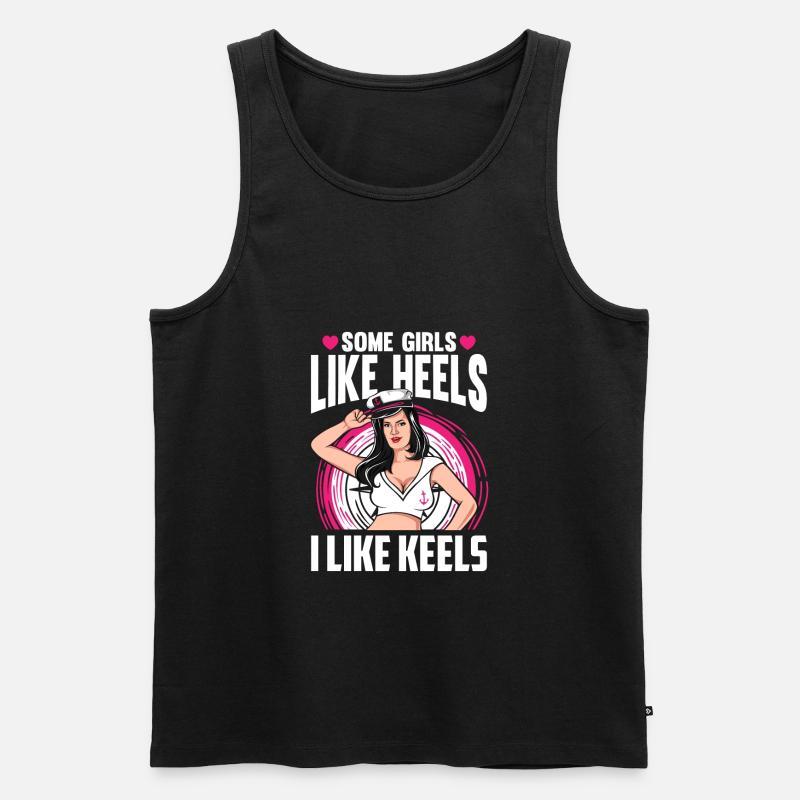 Seglen Segelboot Segler - Männer Premium Bio Tank Top - Schwarz