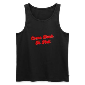 Komm zurück in einem fötalen - Männer Premium Bio Tank Top - Schwarz - Vorne - AI Model Male 178 light (178cm)