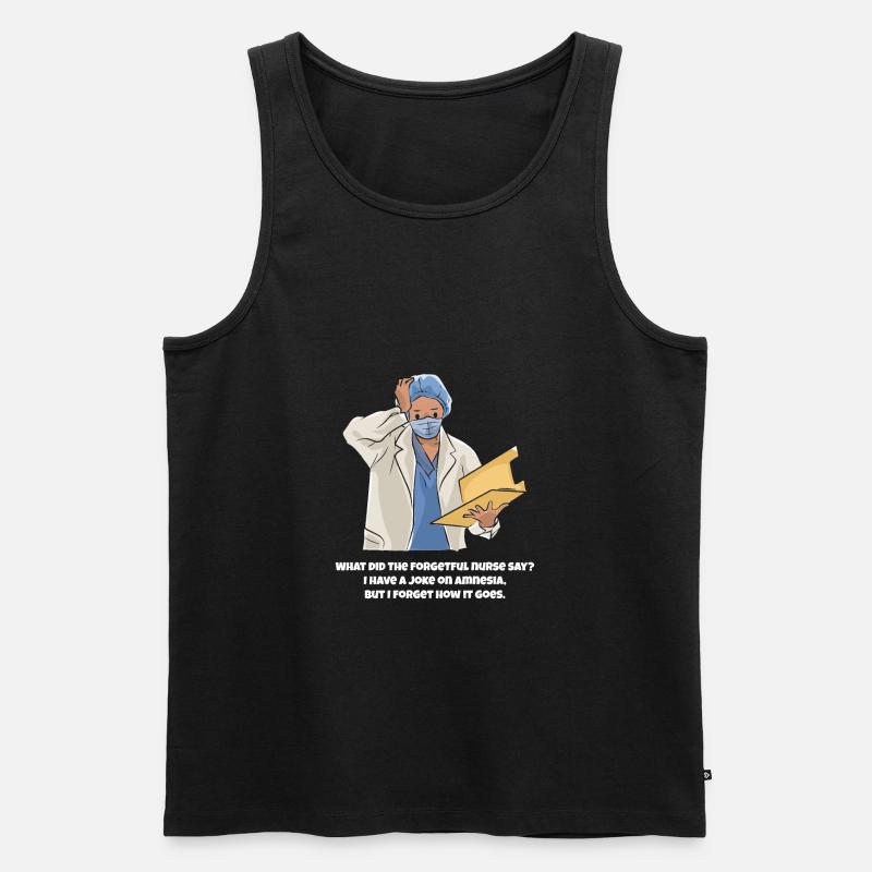 Krankenschwester - Männer Premium Bio Tank Top - Schwarz