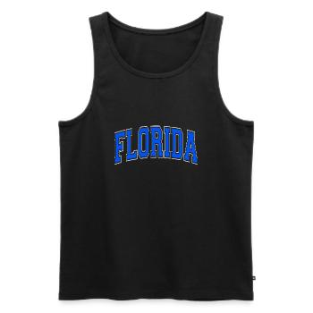 Florida - Men's Premium Organic Tank Top - black - Front - AI Model Male 178 light (178cm)