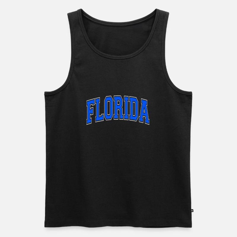 Florida - Männer Premium Bio Tank Top - Schwarz
