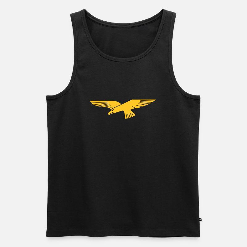 Luftwaffe - Männer Premium Bio Tank Top - Schwarz