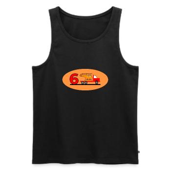 Truck - Männer Premium Bio Tank Top - Schwarz - Vorne - Michal (187cm)