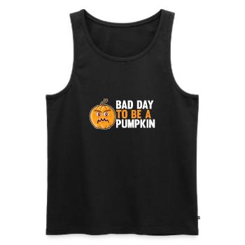 Bad Day To Be A Pumpkin 2 - Men's Premium Organic Tank Top - black - Front - AI Model Male 178 light (178cm)