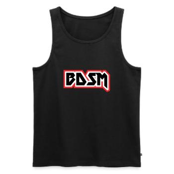 BDSM-Datei - Männer Premium Bio Tank Top - Schwarz - Vorne - AI Model Male 178 light (178cm)