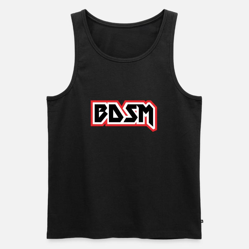 BDSM-Datei - Männer Premium Bio Tank Top - Schwarz
