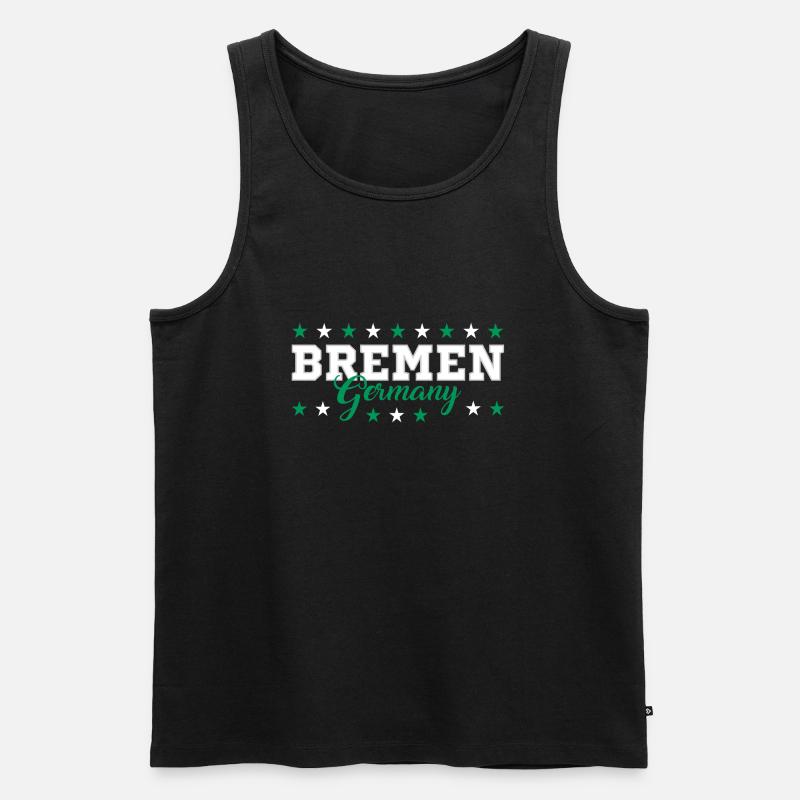 Bremen - Männer Premium Bio Tank Top - Schwarz