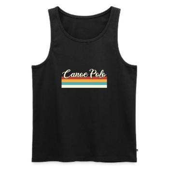 Canoe polo - Canoe Polo - Sport - Paddling - Men's Premium Organic Tank Top - black - Front - Michal (187cm)