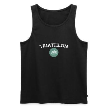 Triathlon - Débardeur bio Premium Homme - noir - Devant - Michal (187cm)