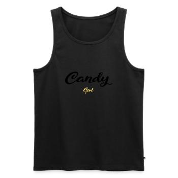 Candy Girl noir - Débardeur bio Premium Homme - noir - Devant - AI Model Male 178 light (178cm)