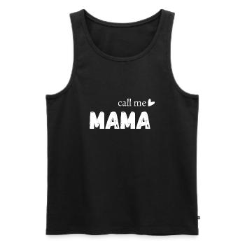 Nenn mich Mama - Männer Premium Bio Tank Top - Schwarz - Vorne - AI Model Male 178 light (178cm)