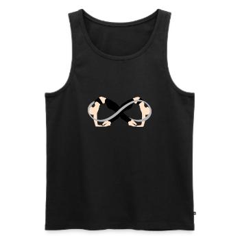 Infinite - Men's Premium Organic Tank Top - black - Front - AI Model Male 178 light (178cm)