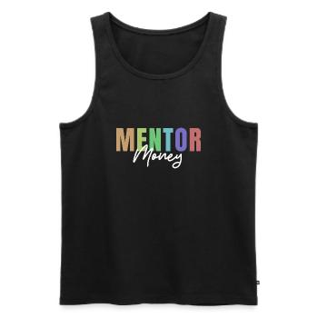Money Sponsor Mentor - Men's Premium Organic Tank Top - black - Front - Michal (187cm)