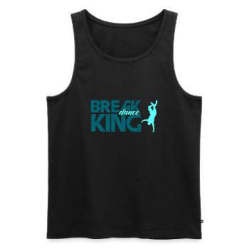Roi du break dance - Débardeur bio Premium Homme - noir - Devant - Michal (187cm)
