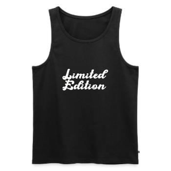 limited edition - Men's Premium Organic Tank Top - black - Front - AI Model Male 178 light (178cm)
