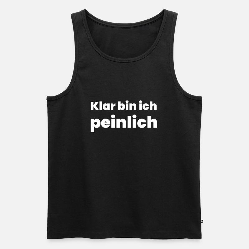 Peinlich - Männer Premium Bio Tank Top - Schwarz