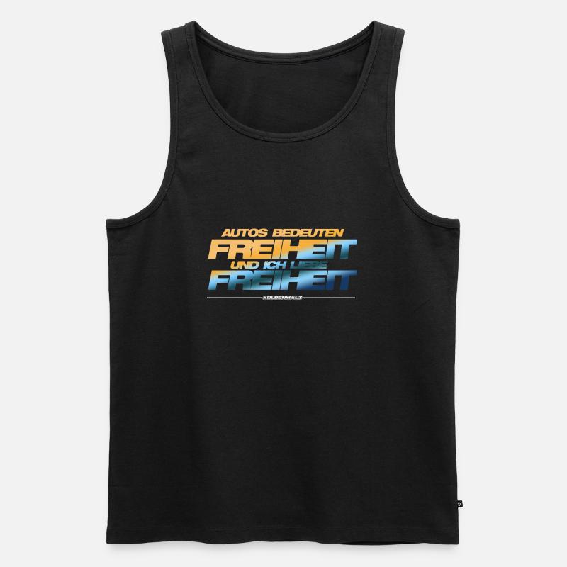 Autos Freiheit - Männer Premium Bio Tank Top - Schwarz