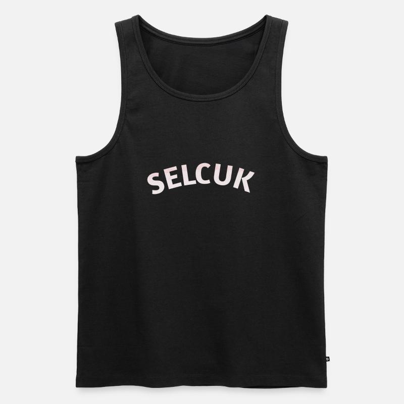 Izmir texte de vacances - Débardeur bio Premium Homme - noir